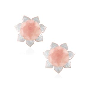 Small Lotus Tealite with 7 Silver 92.5(set of 2)