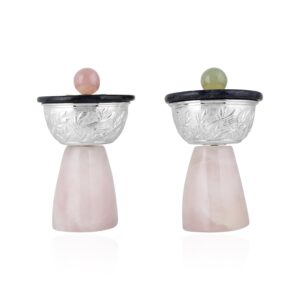 Colors of Bharat Multicolor High Bowls set of Two (bird Mini)
