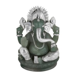 Dark Green Full Body Ganesha 7 to 8 "