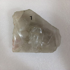 Abstract Smokey Quartz Ganesha 3 inches Head