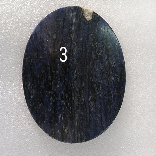 4 by 4 by 0.1 inches Sodolite Coaster