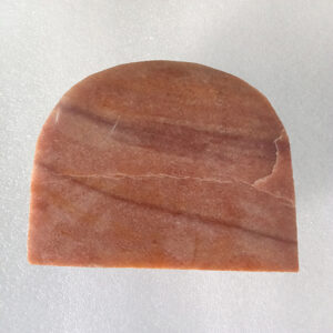 4 by 4 inches D shape Red Jasper Base