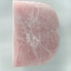 6 by 6 inches D shape Rose Quartz Base