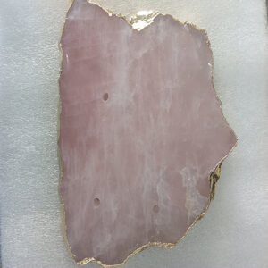 7 by 7 inches rose quartz platter