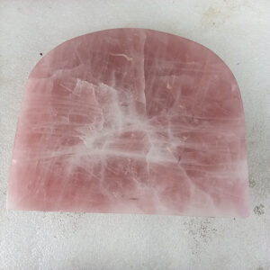 10 by 8 inches D shape Rose Quartz Base