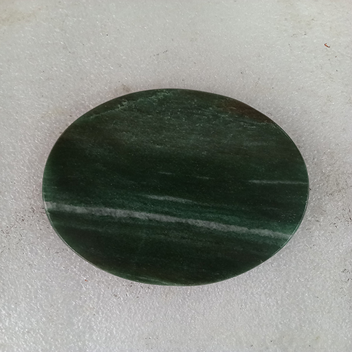 4 by 4 inch Green Aventurine Coaster