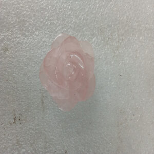 1.25 by 1.25 inches Rose in Rose Quartz