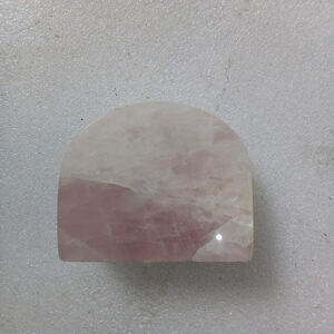2.5 by 2 by 0.2 inches D shape Rose Quartz