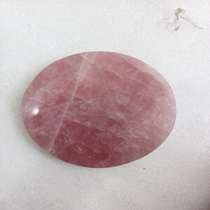 5.5 by 5.5 by 0.6 inches Rose Quartz round Base