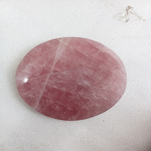 5.5 by 5.5 by 0.6 inches Rose Quartz round Base