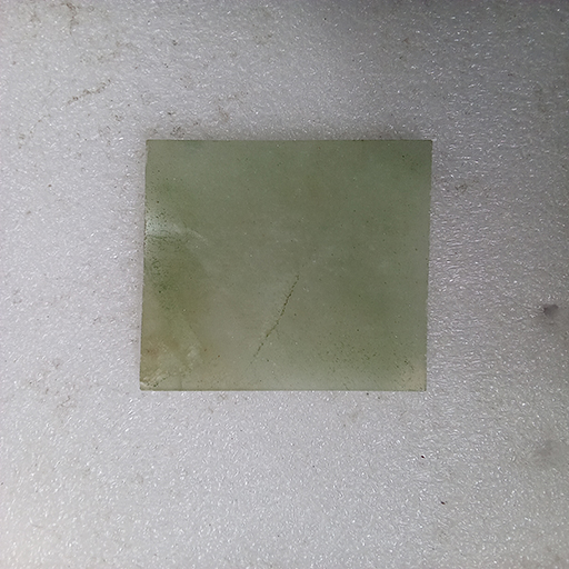 3 by 2.5 inches Light Green Aventurine Square Base