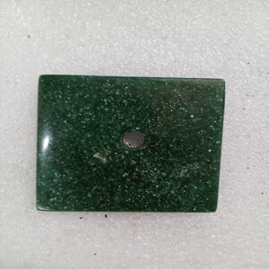 2.5 by 2.5 inches Green Aventurine Square Base