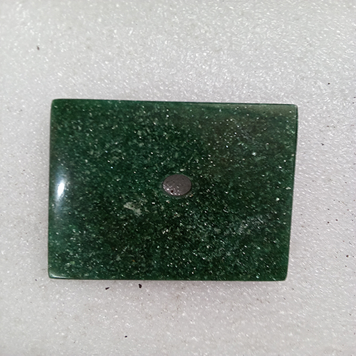 2.5 by 2.5 inches Green Aventurine Square Base