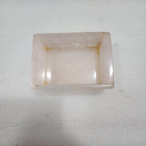 3 by 3 inches Rose Quartz Vanity Box