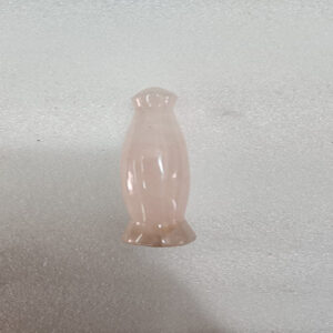 3.5 by 0.1 inches Rose Quartz Bell Top