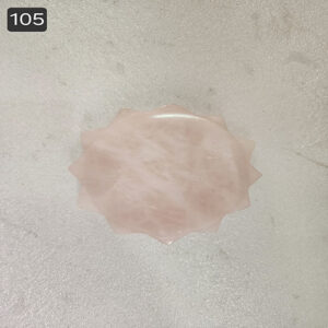 3 by 3 inches rose quartz round base