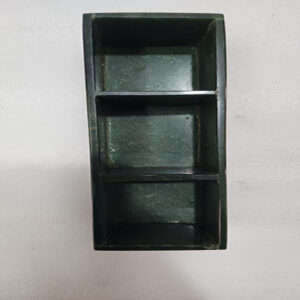 8.5 by 2.5 by 2.5 inches Green Aventurine 3 section box
