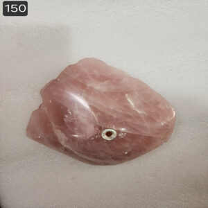 4 by 5 inches Abstract Rose Quartz Base