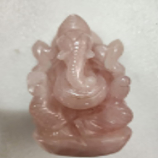 4.5 by 2.5 inches Rose Quartz Ganesha