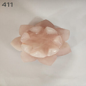 3.5 by 1.5 inches Rose Quartz Lotus Flower