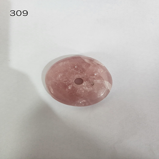 2 inches Rose Quartz Disk