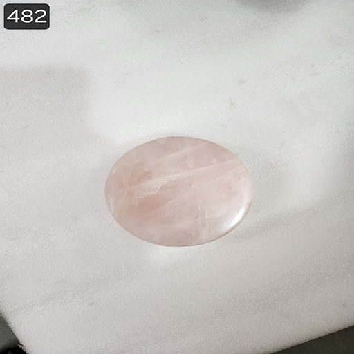 1 by 2.5 Rose Quartz Disk