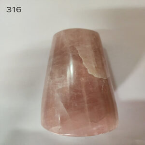 4 by 2.5 inches rose quartz Candle Round Stand