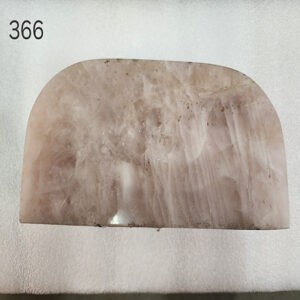 4 by 9 inches Rose Quartz D Shape Base