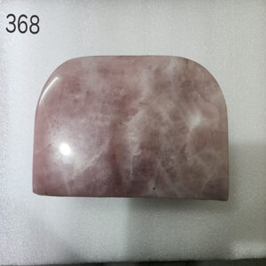 4 by 7 inches Rose Quartz D Shape Base