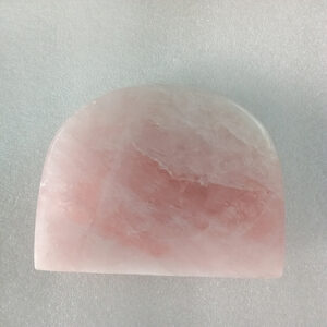 5 by 5 inches D Shape Rose Quartz Base