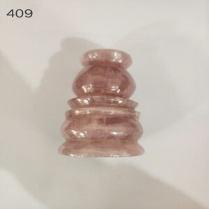 3.10 by 2 inches Rose Quartz Naitee Deepak Base
