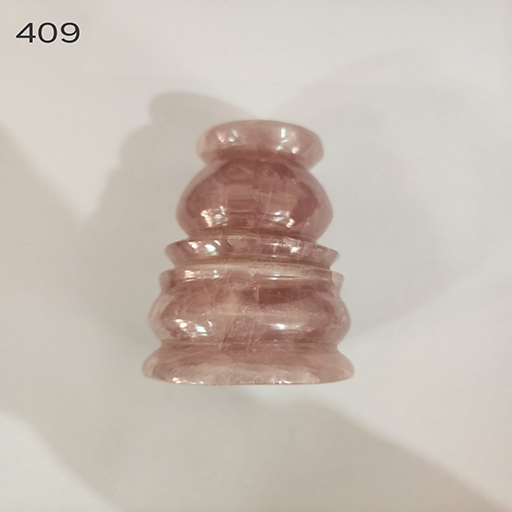 3.10 by 2 inches Rose Quartz Naitee Deepak Base