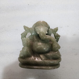 4.5 inches Light Green Aventurine Ganesha Ji
