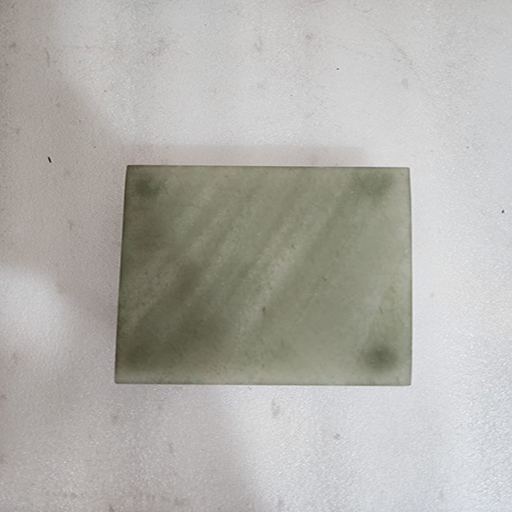 5 by 5 inches Light Green Aventurine Chowki