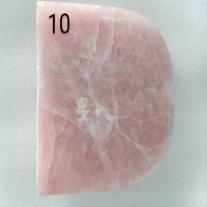 7 by 7 inches D Shape Rose Quartz Base