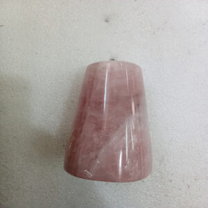 4 by 2.5 inches Rose Quartz Triangular Base