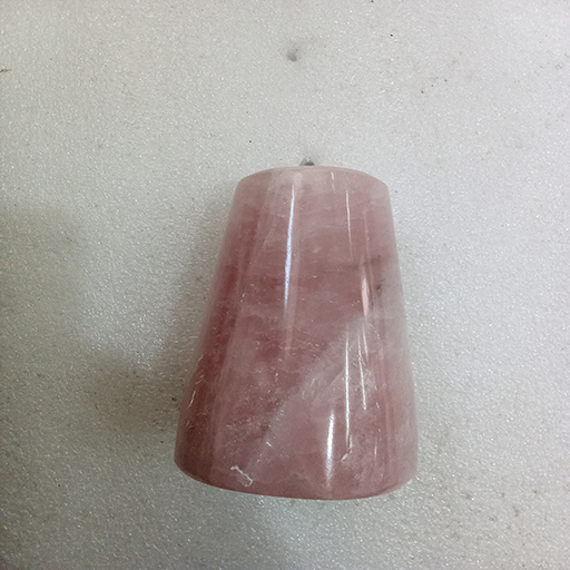 4 by 2.5 inches Rose Quartz Triangular Base
