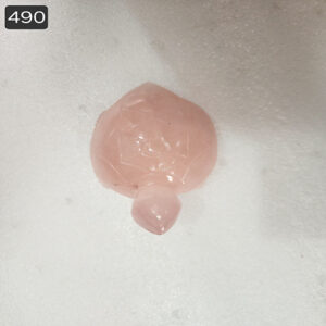 5 by 3 inches Rose Quartz Trutle
