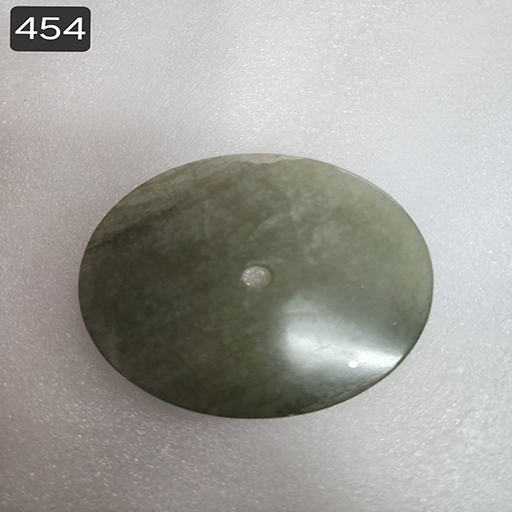 3 by 3 light green aventurine coaster