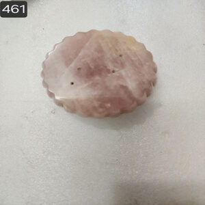 4 by 2 by 3 inches Rose quartz line base