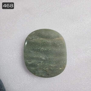 5 by 3.15 inches light green aventurine round base