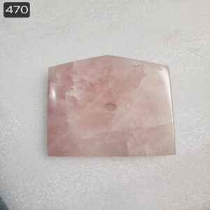 3.5 by 3.5 inches Rose Quartz Square base