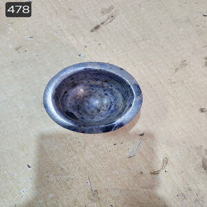 2.15 by 1.15 by 1.5 inches Sodolite Katori