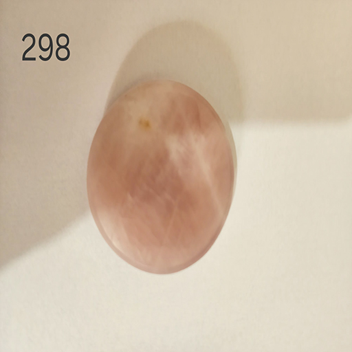 3.5 by 3.5 inches Rose Quartz round base