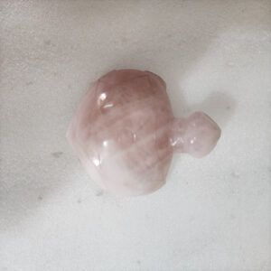 2 by 3 inches Rose Quartz Trutle