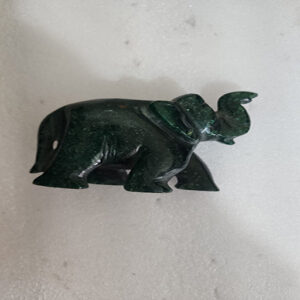2.75 by 3 inches Geen aventurine elephant