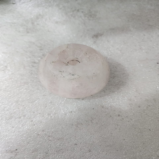 2 by 1 inches triangular rose quartz base