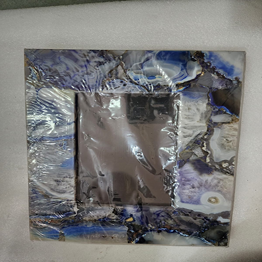 10 by 8 with 2 inches boder blue photo frame