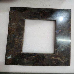 11.25 by 9.25 with 1.25 inches boder labradorite photo frame