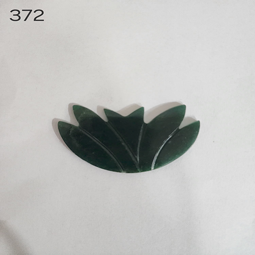 1.5 by 2.5 inches Green Aventurine Flower
